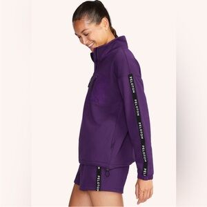Peloton Uptown Vibe 1/4 Zip Purple Sweatshirt